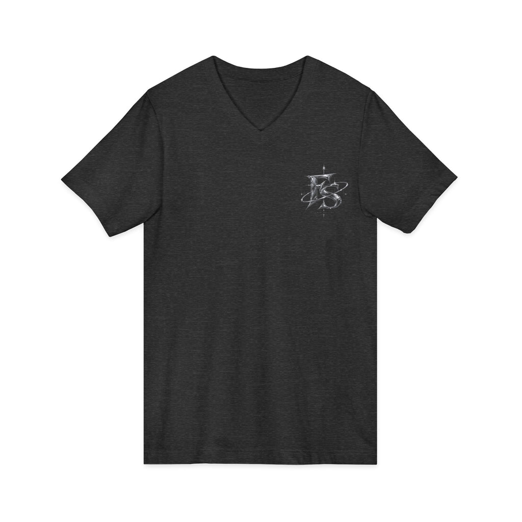 painted roman numbers 13 v neck jersey