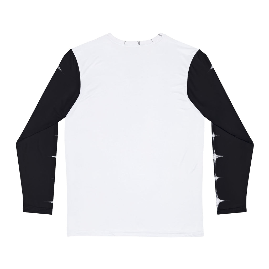 long sleeve contrast tee with classic star pattern