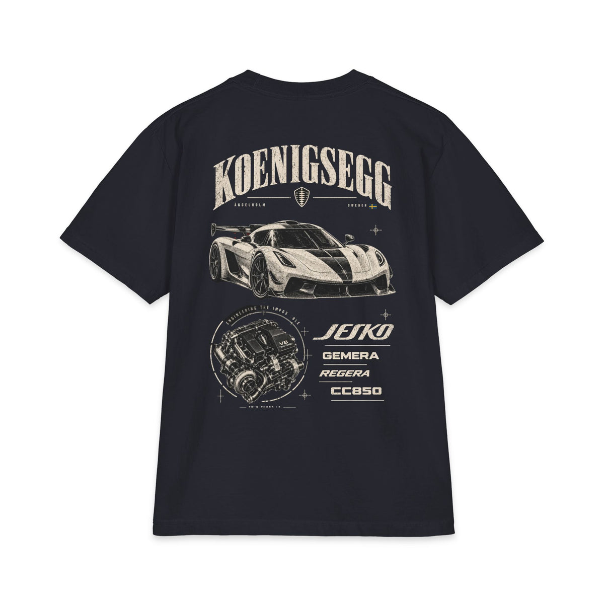 koenigsegg graphic hypercard tee