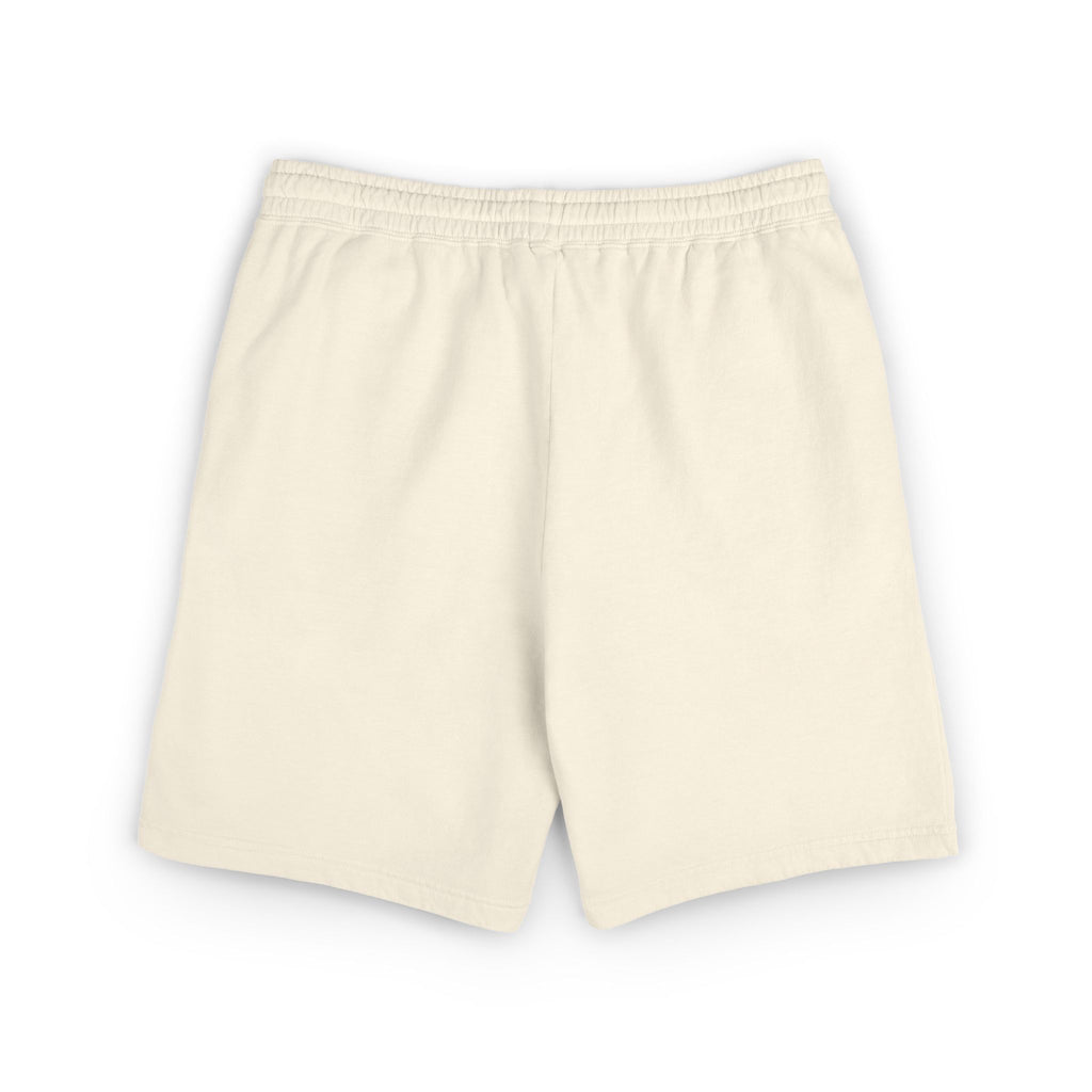 faded society garment dyed fleece shorts