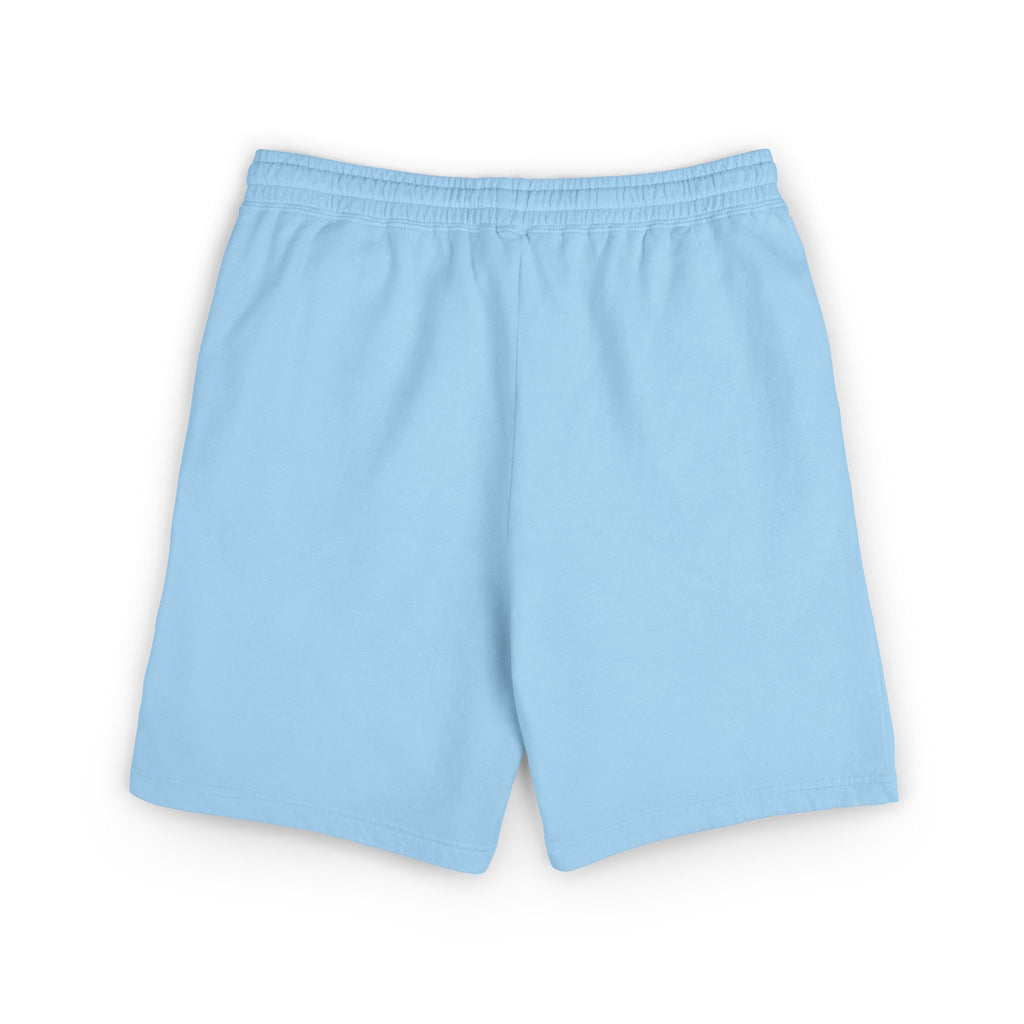 faded society garment dyed fleece shorts