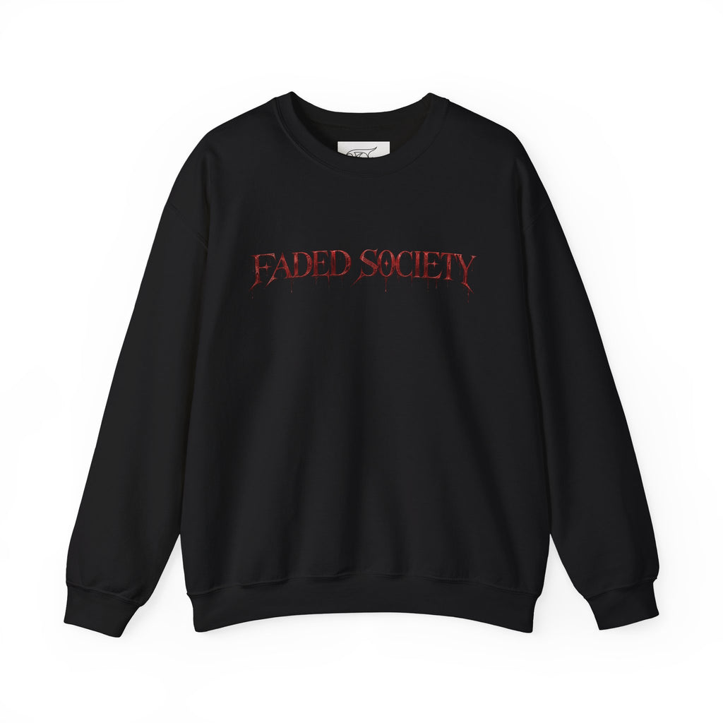 bloody war faded society sweatshirt