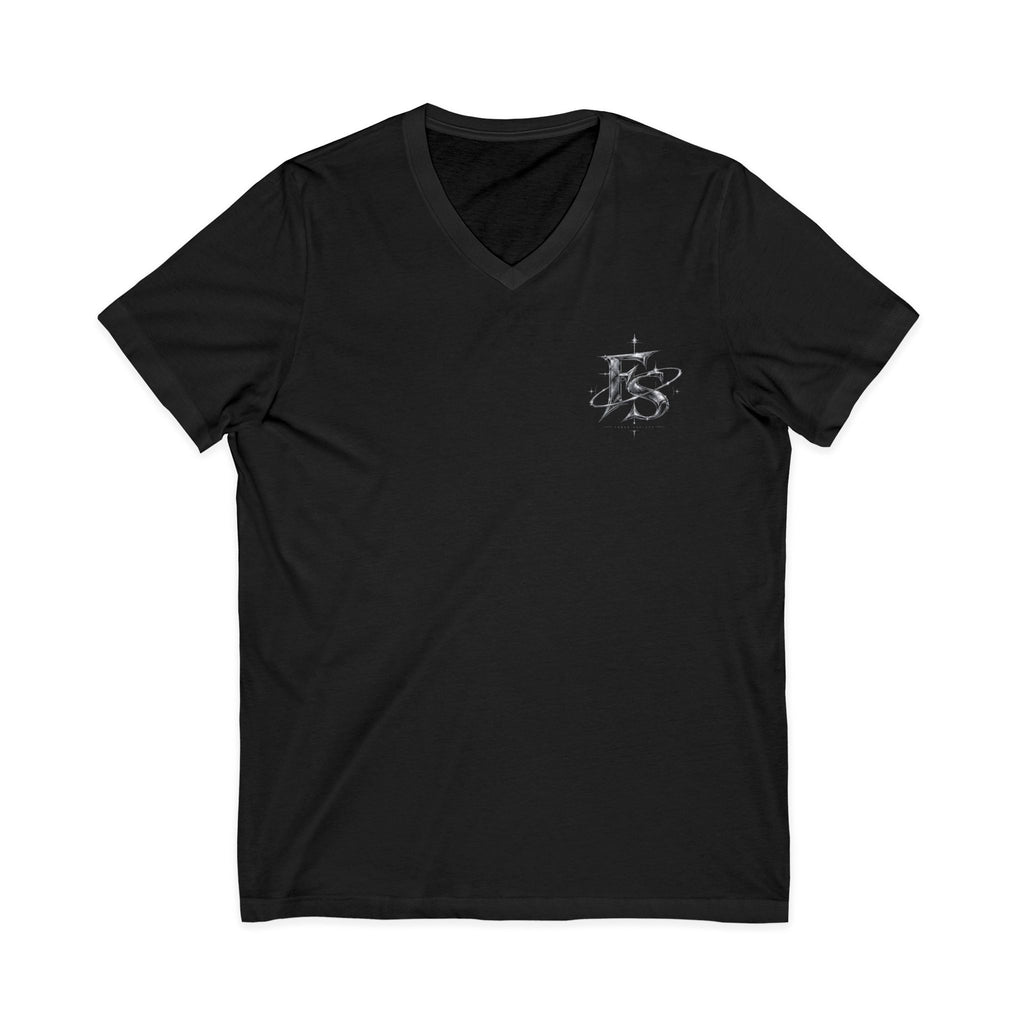 painted roman numbers 13 v neck jersey